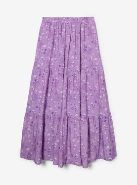 Disney Tangled Rapunzel Floral Allover Print Maxi Skirt, , hi-res